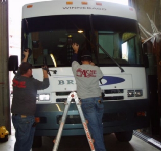 motorhome windshield and glass repair