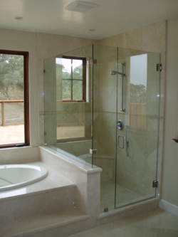 frameless shower