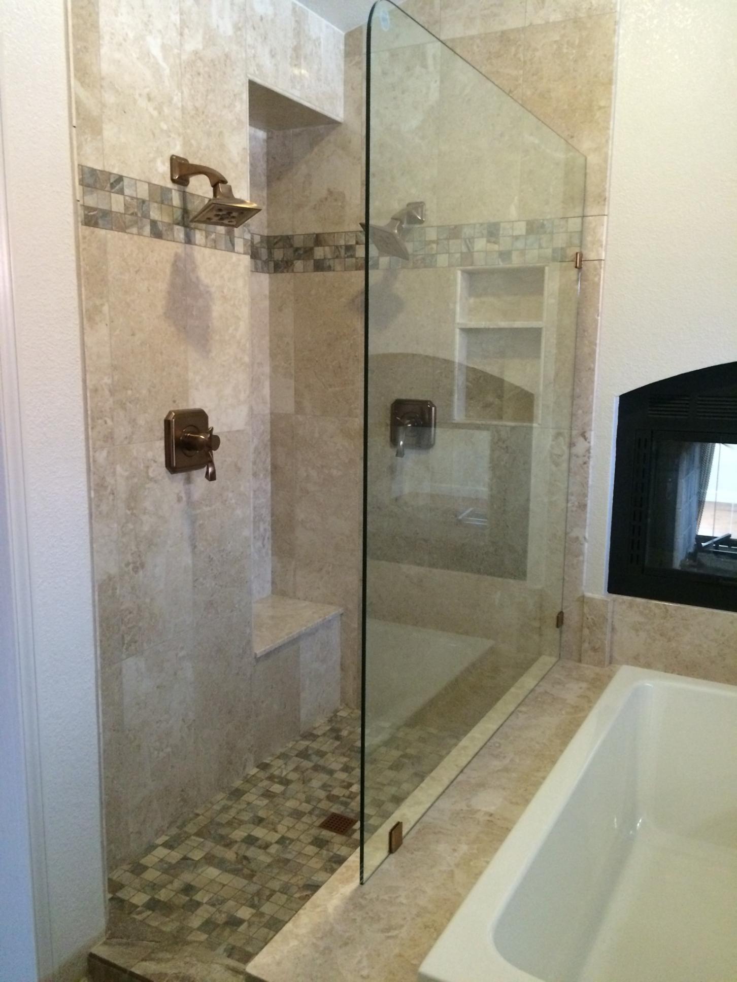 block glass wall
