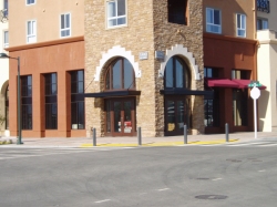 arched storefronts