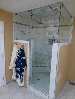 custom designed shower door