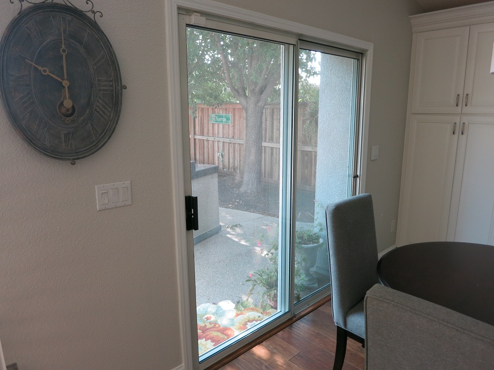 patio door in Vacaville home